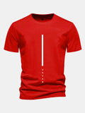Regular Fit Dream Stripe Print Cotton T-Shirt
