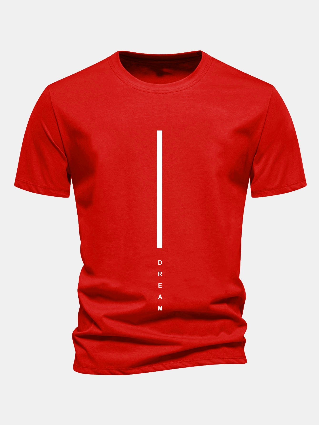 Regular Fit Dream Stripe Print Cotton T-Shirt