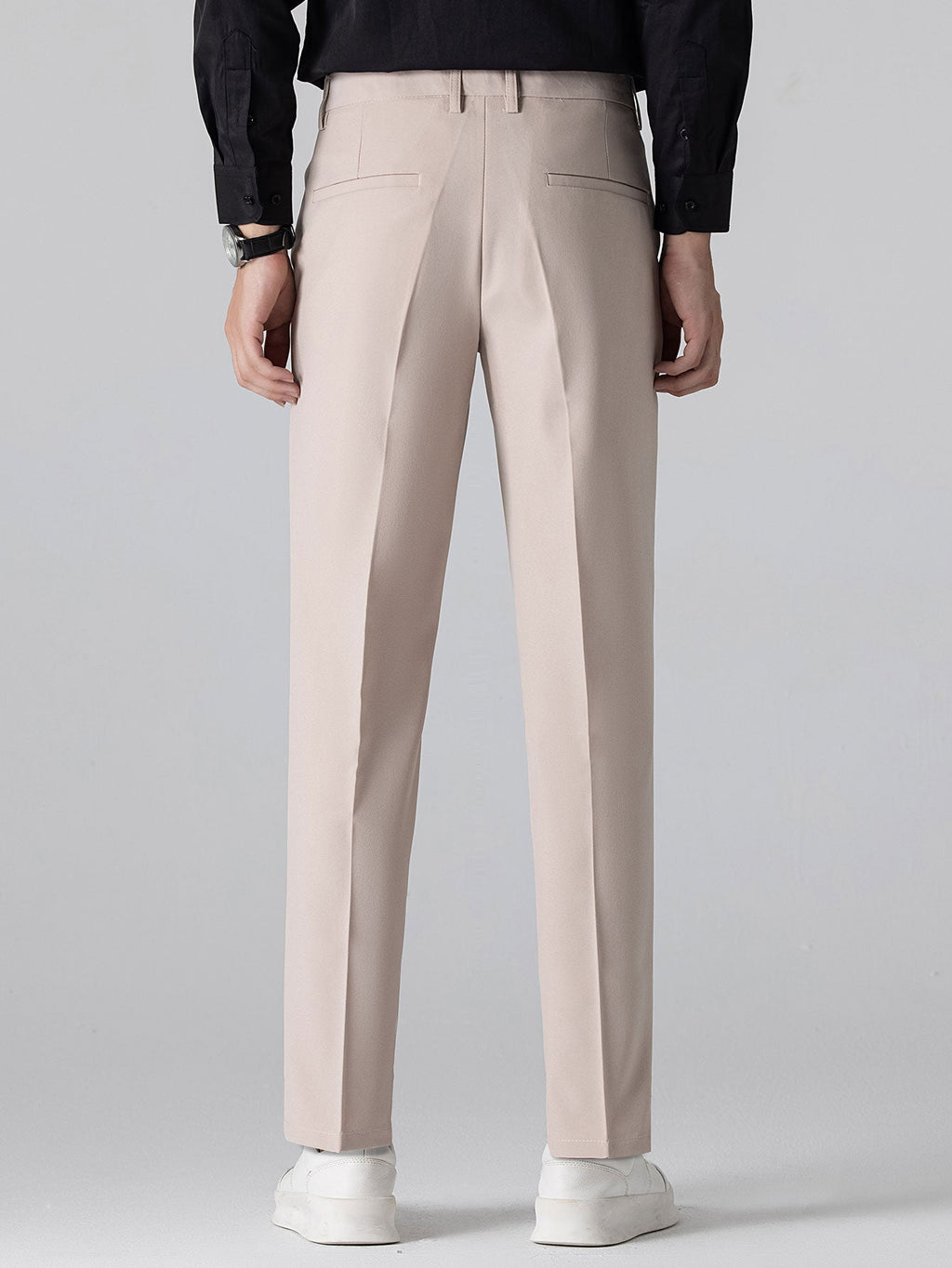 Twisted Jacquard Knit Polo & Slim Fit Tapered Trousers