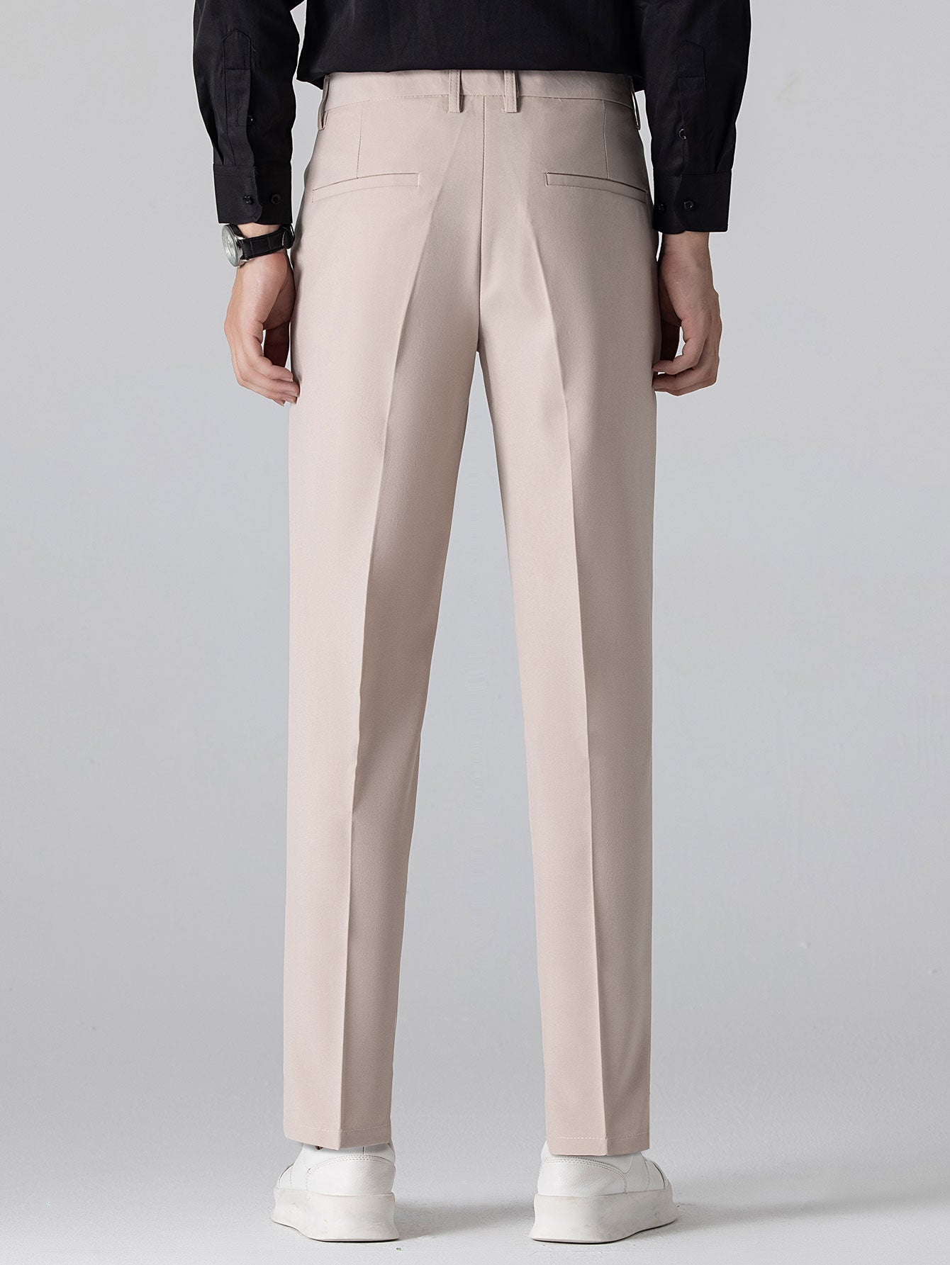 Twisted Jacquard Knit Polo & Slim Fit Tapered Trousers