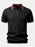 TAORMINA Knitted Zip Polo Shirt
