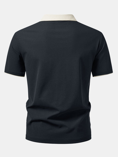 Contrast Collar Polo