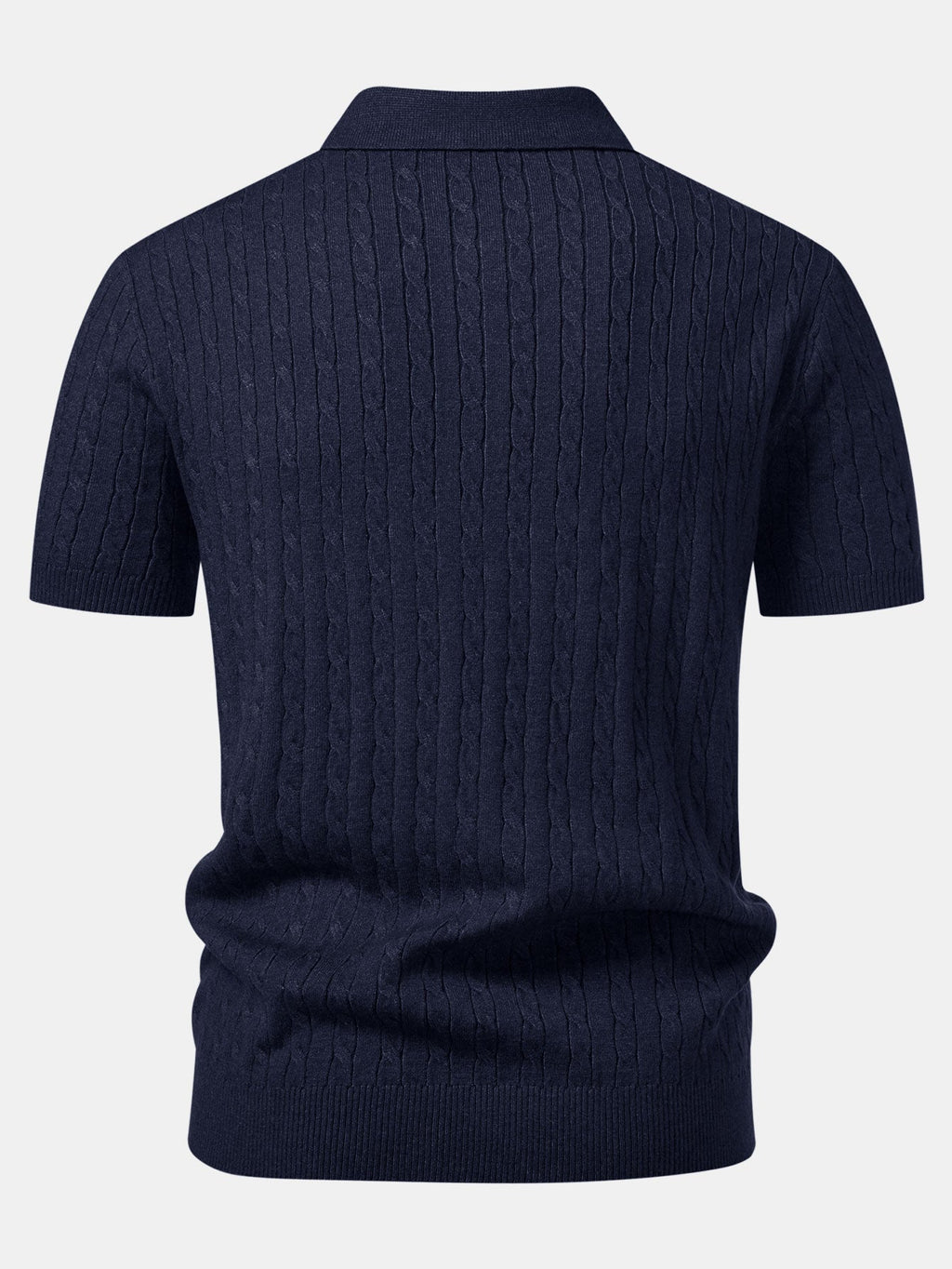 Twisted Jacquard Knit Polo & Slim Fit Tapered Trousers