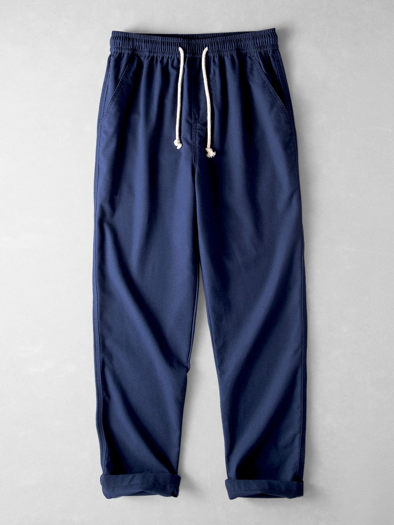 Short Sleeve Linen Look Button Up Shirt & Straight Leg Linen Pants