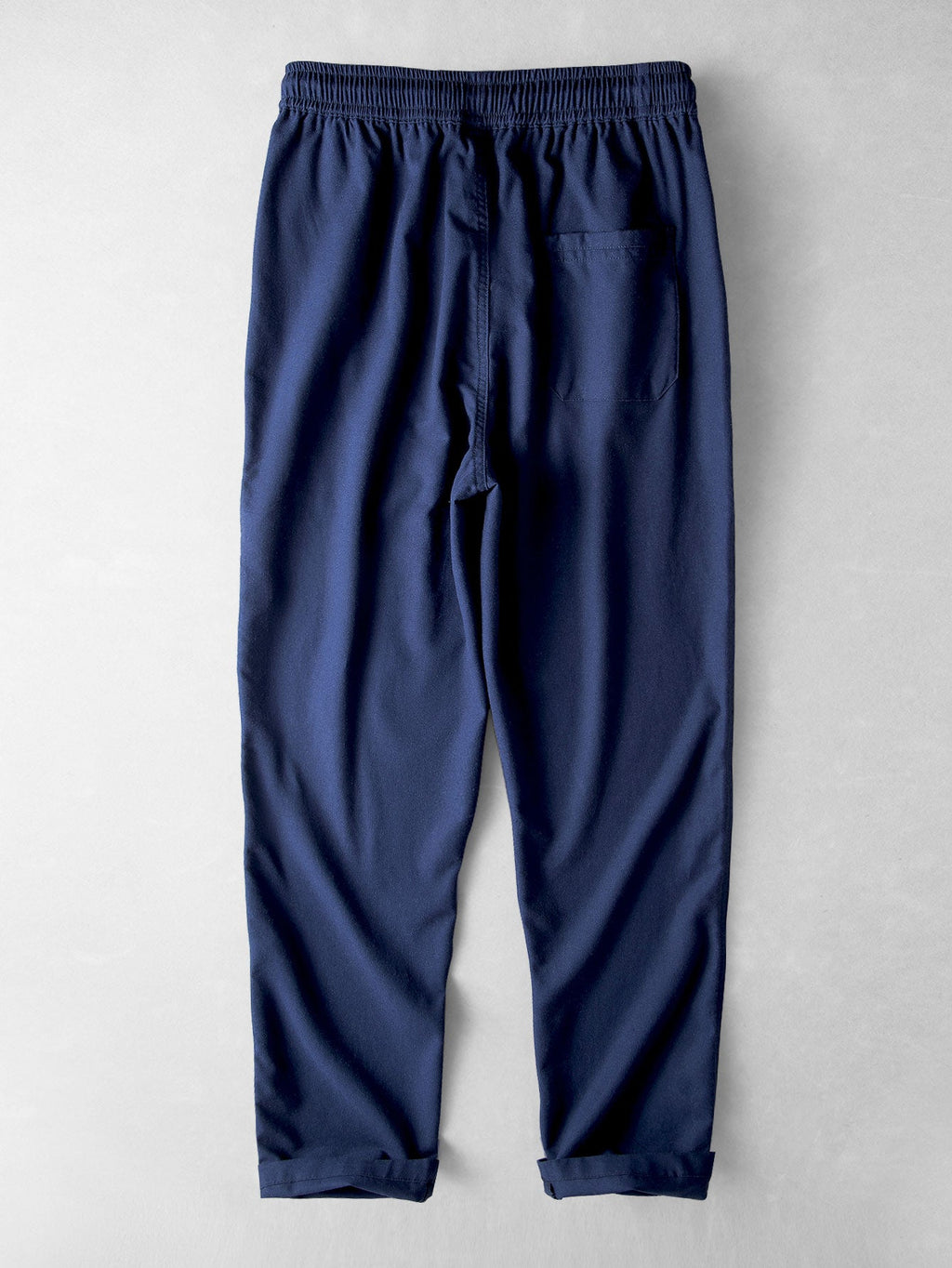 Short Sleeve Linen Look Stand Collar Shirt & Straight Leg Linen Pants