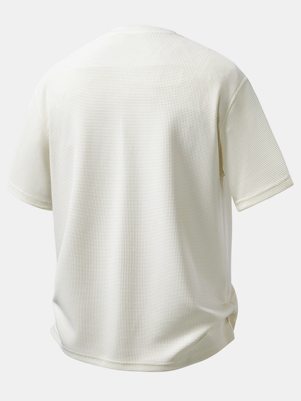 Relax Fit Zipper Waffle T-Shirt