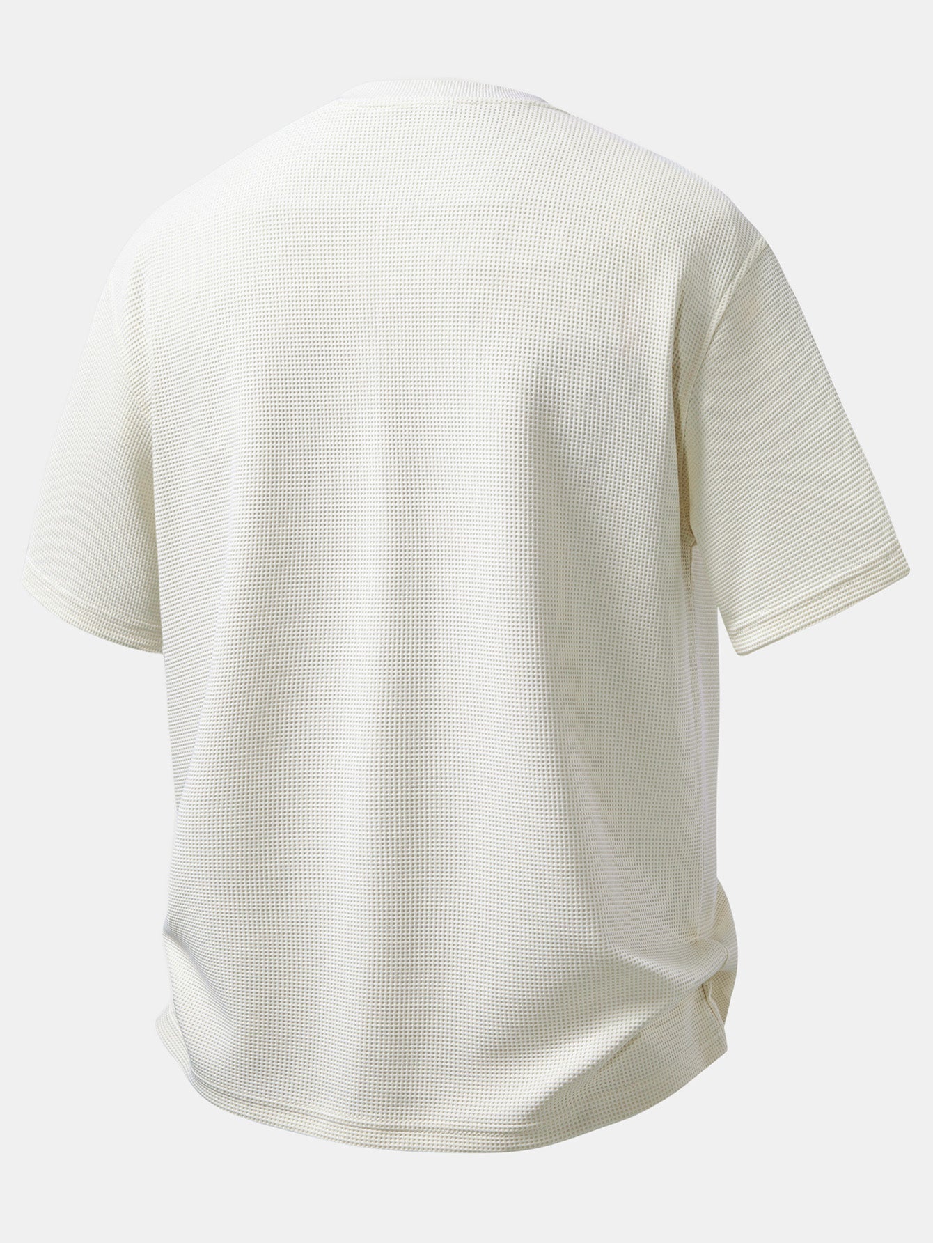 Relax Fit Zipper Waffle T-Shirt