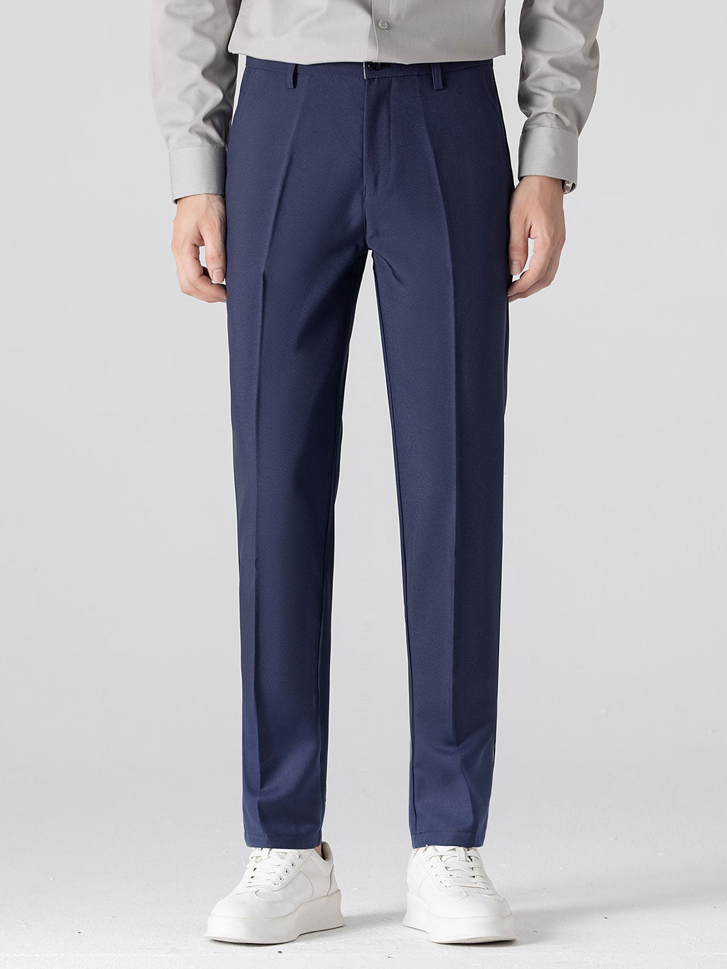 Contrast Jacquard Polo & Slim Fit Tapered Trousers