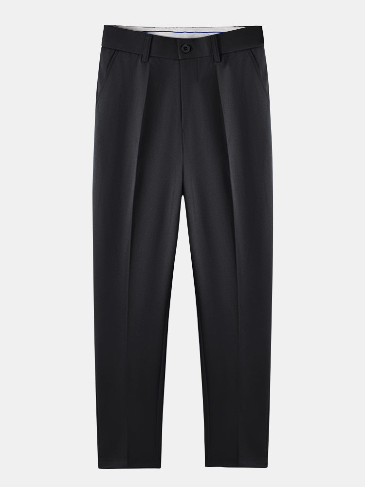 Twisted Jacquard Knit Polo & Slim Fit Tapered Trousers