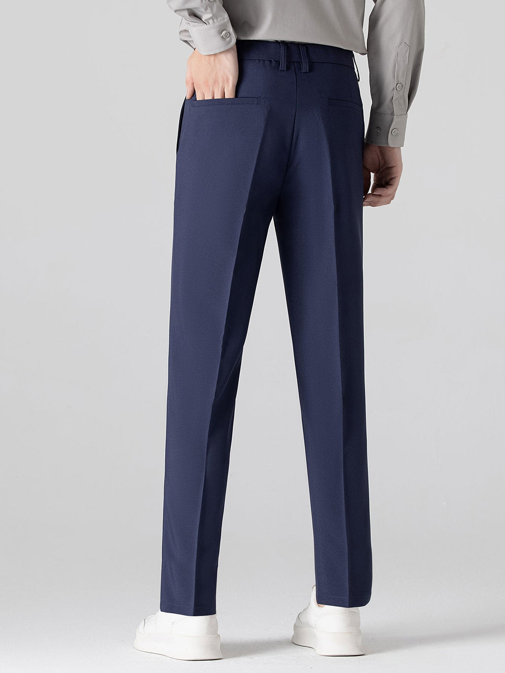 Contrast Jacquard Polo & Slim Fit Tapered Trousers