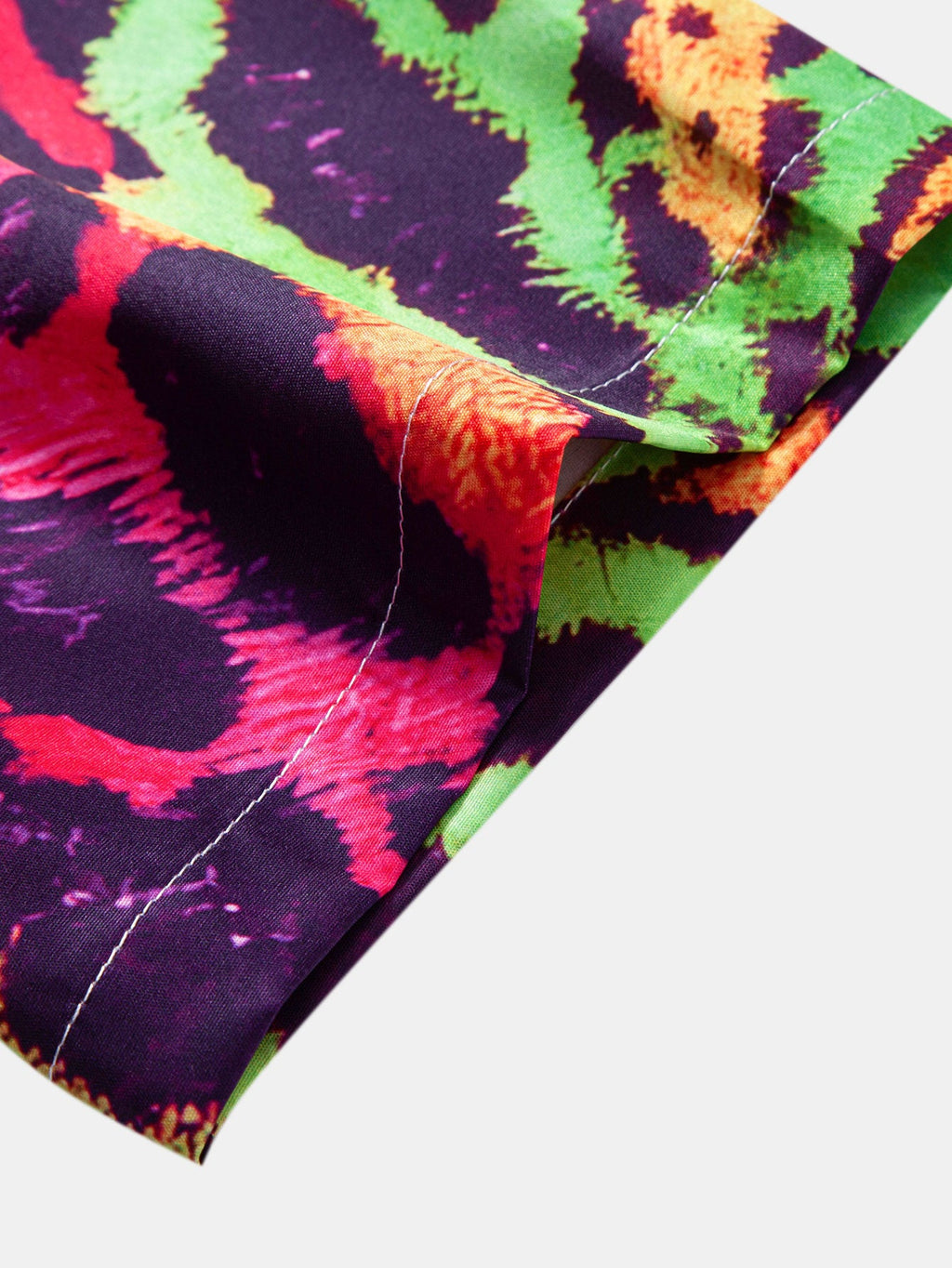 Colorful Leopard Print Button Up Shirt