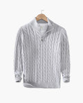 TAEBAEK Zipped Cable Sweater