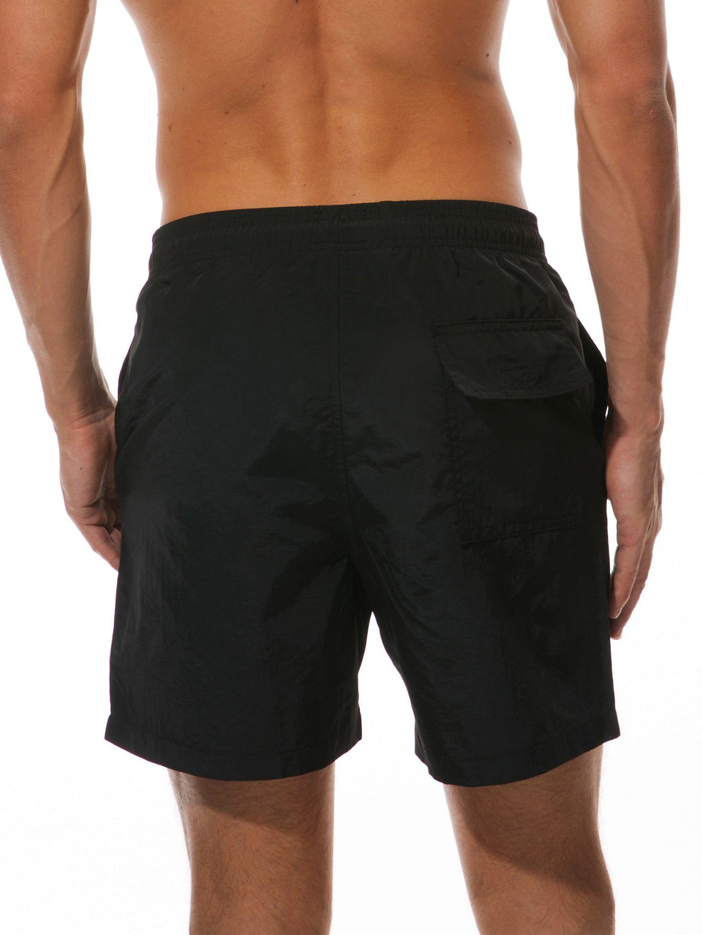 Man Mid Length Drawstring Swim Shorts