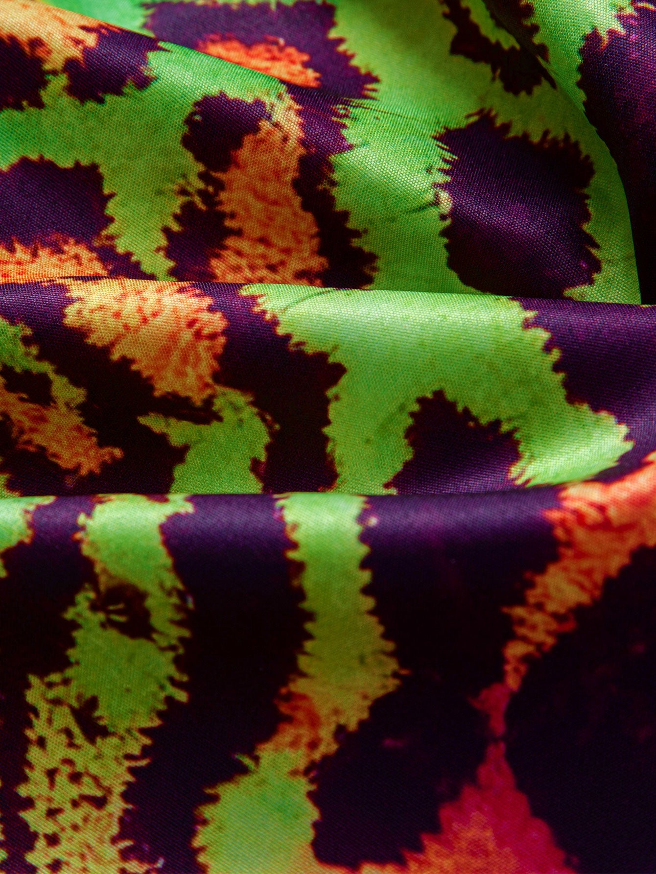 Colorful Leopard Print Button Up Shirt