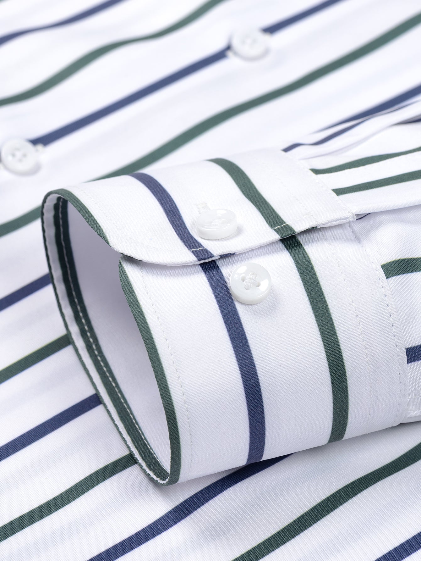 Long Sleeve Stripe Button Up Shirt