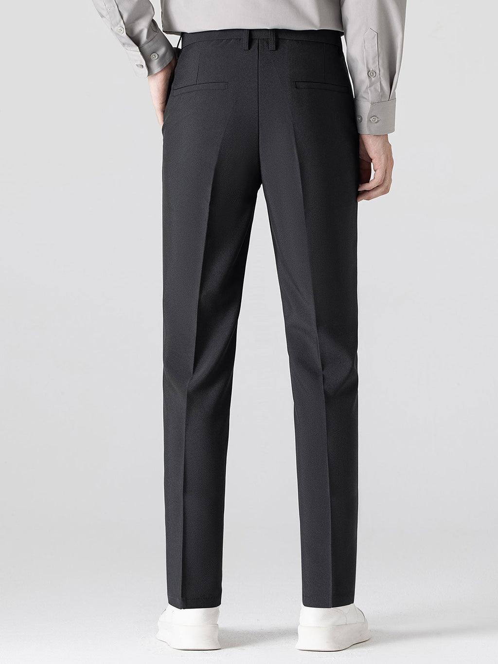 Contrast Trim Stripe Johnny Collar Polo & Slim Fit Tapered Trousers
