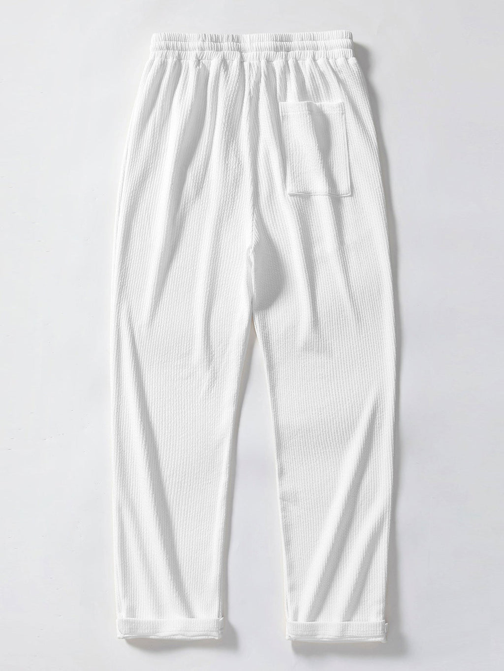 Muscle Fit Ribbed Stand Collar Shirt & Straight Leg Ribbed Pants