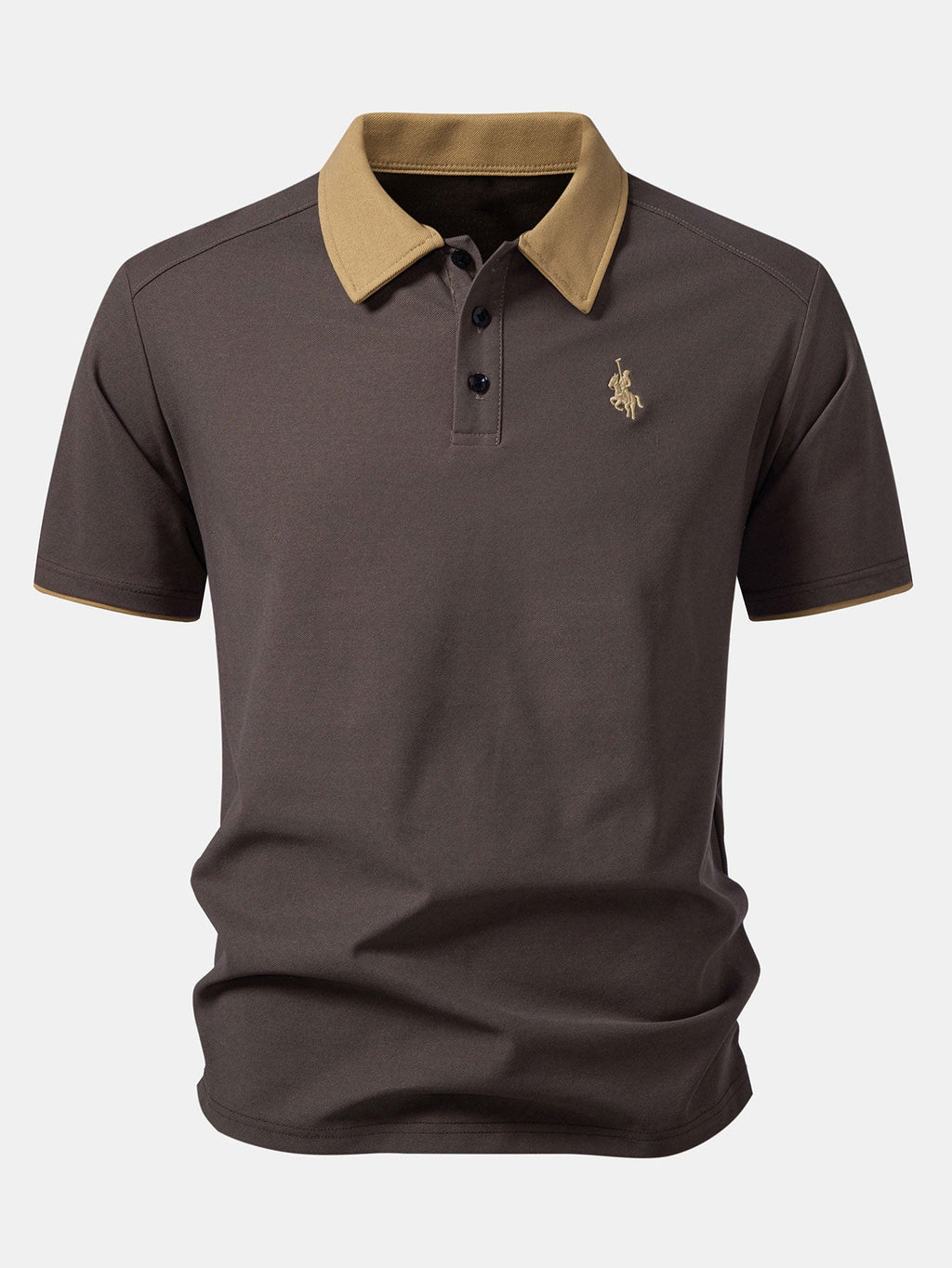 Contrast Collar Polo