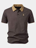 Contrast Collar Polo