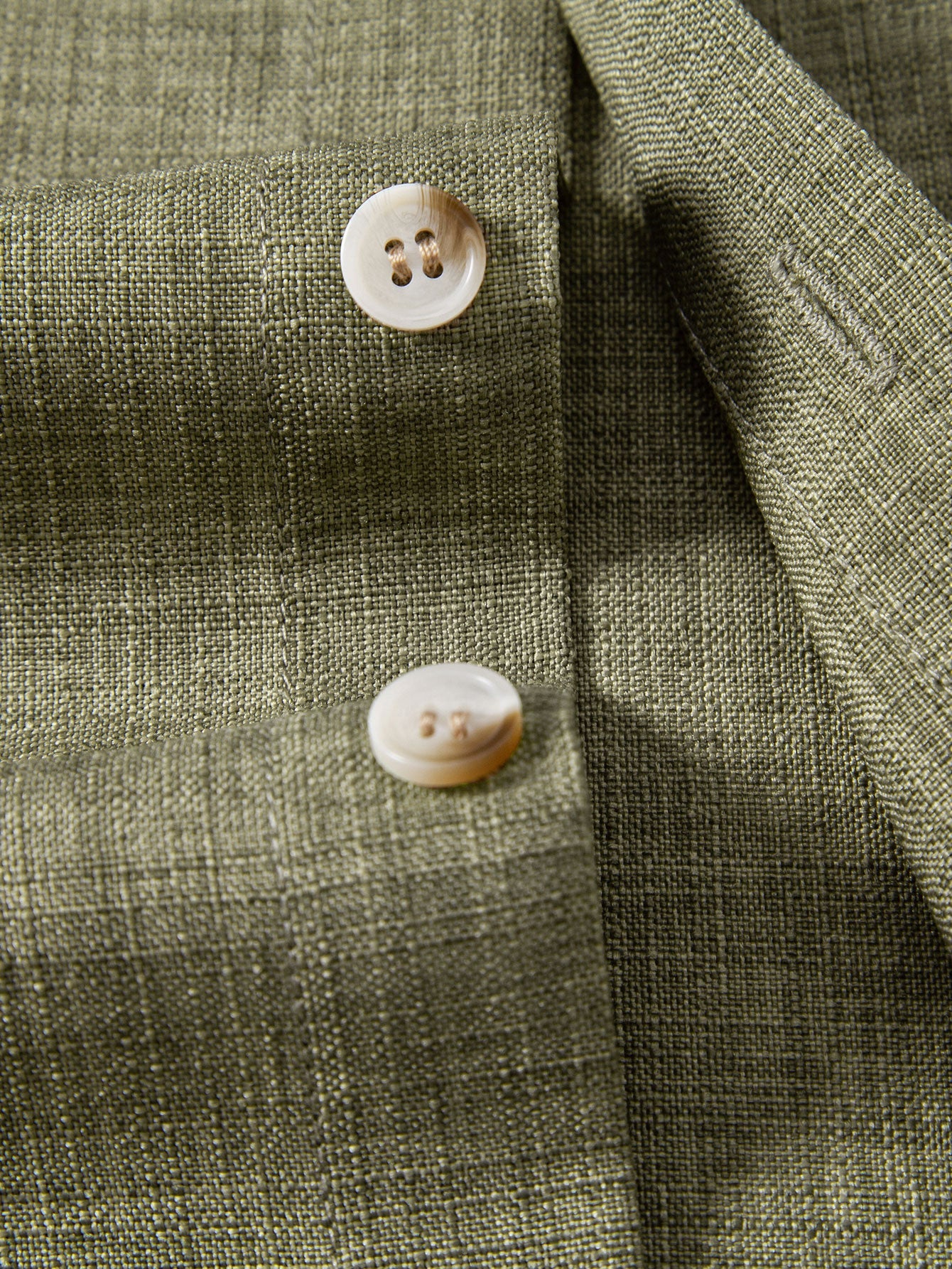 Linen Look Button Up Shirt & Crinkle Textured Drawstring 5" Shorts