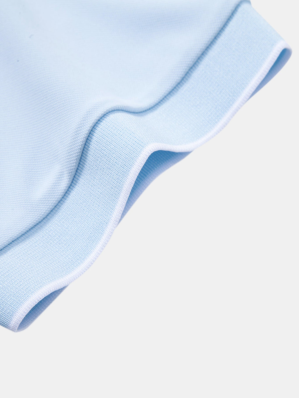 Contrast Trim Johnny Collar Polo