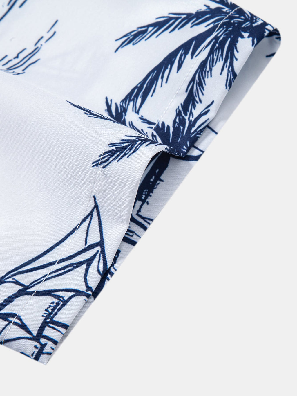 Gradient Island Palm Tree Print Shirt