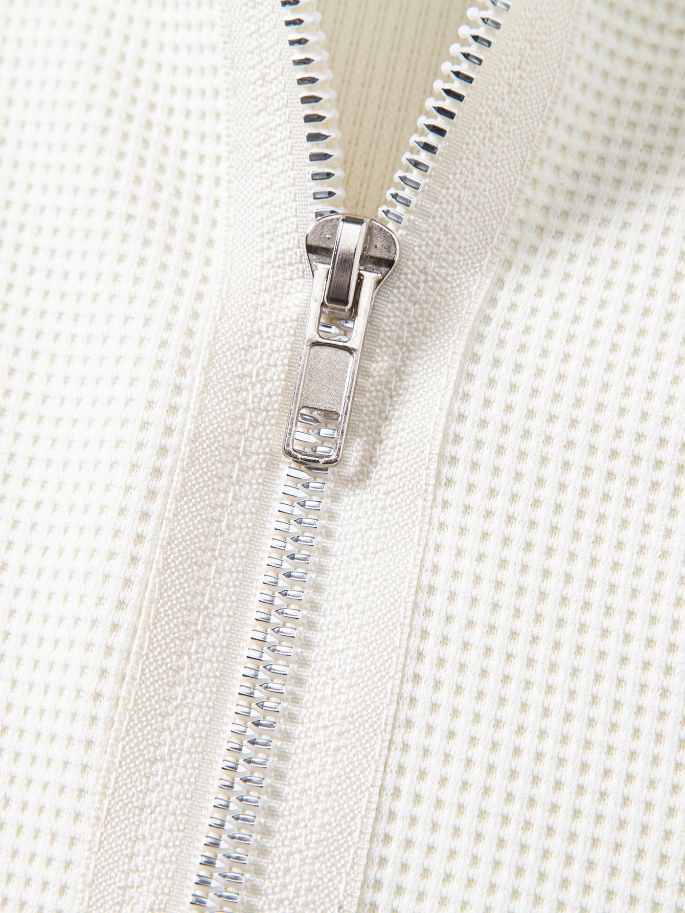 Relax Fit Zipper Waffle T-Shirt