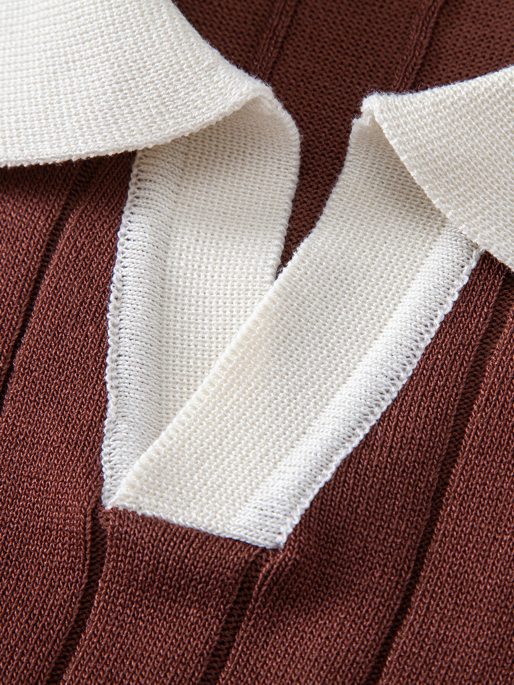Contrast Trim Stripe Johnny Collar Polo & Slim Fit Tapered Trousers
