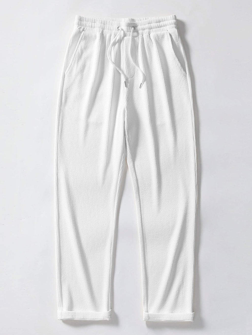 Muscle Fit Ribbed Stand Collar Shirt & Straight Leg Ribbed Pants