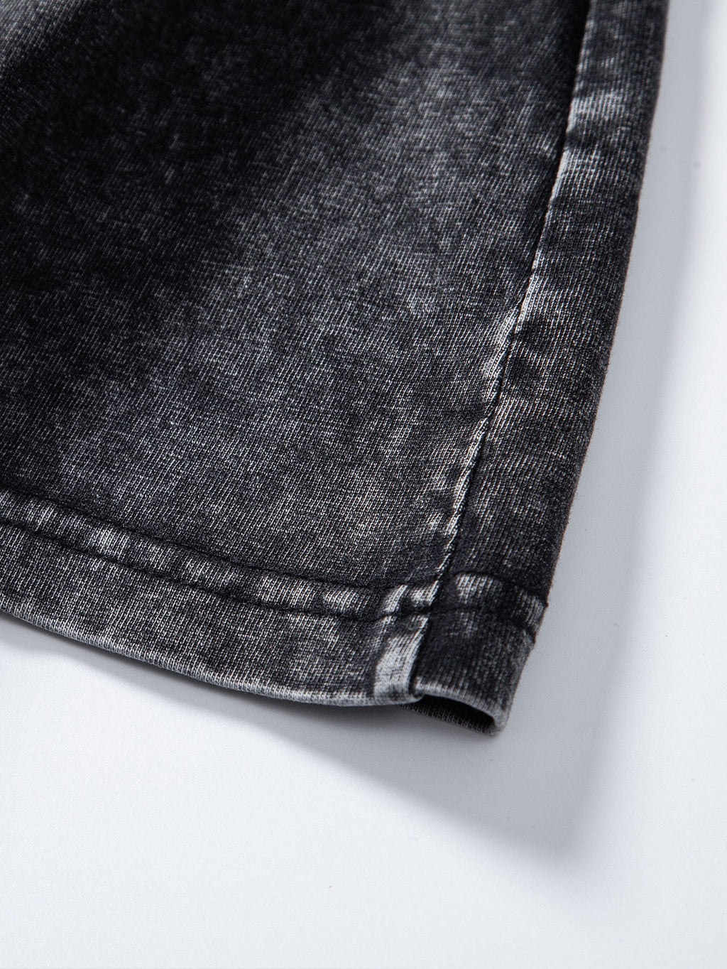 Relax Fit Long Sleeve Washed Distressed T-Shirt